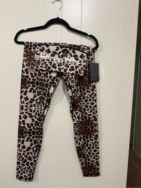 Civil Regime - No Tomorrow Streetwear Leopard Print Leggings - Brown